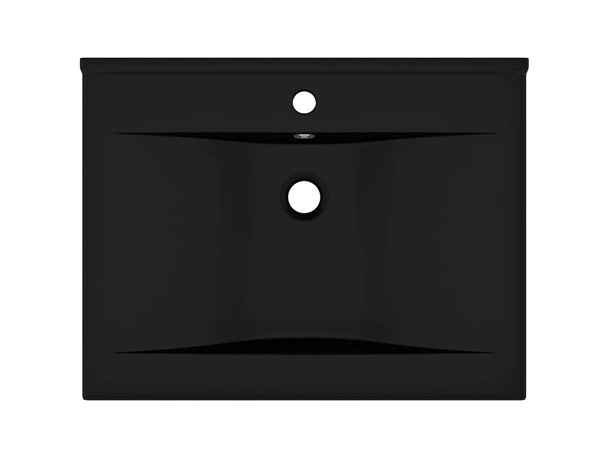 Lavabo salle de bain noire 60 x 46 x 16 cm 02_0002772