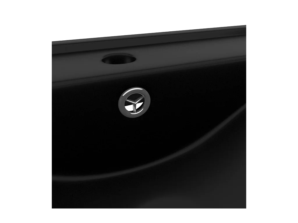 Lavabo salle de bain noire 60 x 46 x 16 cm 02_0002772