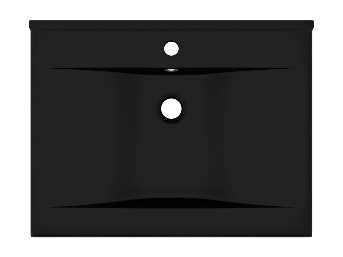 Lavabo salle de bain noire 60 x 46 x 16 cm 02_0002772