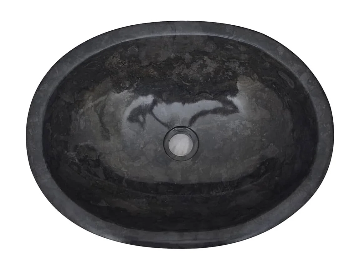 Lavabo de salle d'eau noire 53 x 40 x 15 cm 02_0002816