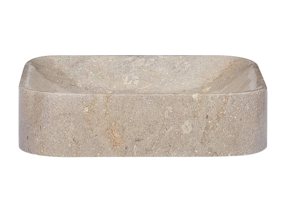 Lavabo da bagno lavabo da appoggio per WC lavabo da bagno lavabo da bagno interno casa 40 x 40 cm marmo grigio 02_0002826