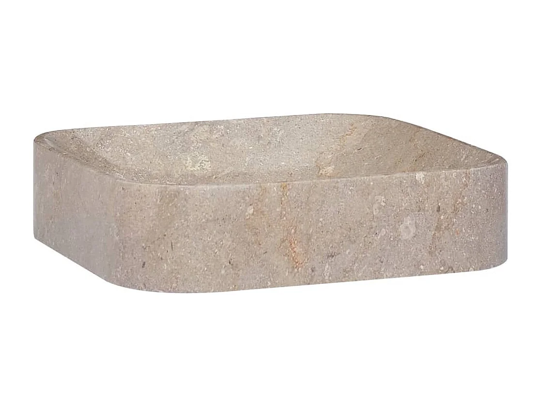 Lavabo de salle d'eau grise 40 x 40 x 10 cm 02_0002826