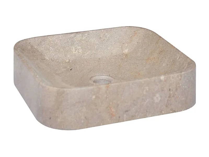 Lavabo de salle d'eau grise 40 x 40 x 10 cm 02_0002826