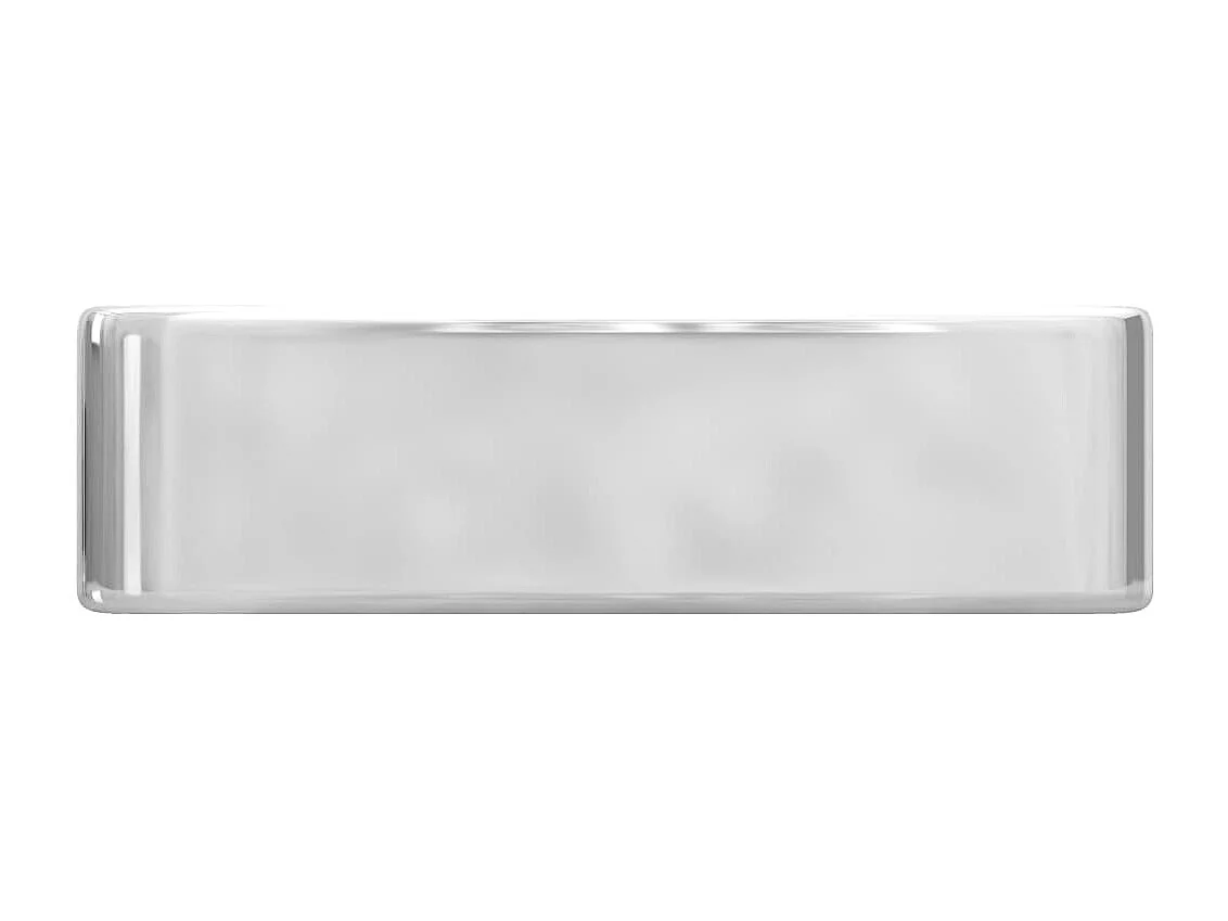 Lavabo avec trou pour argenté 48 x 37 x 13.5 cm 02_0002590