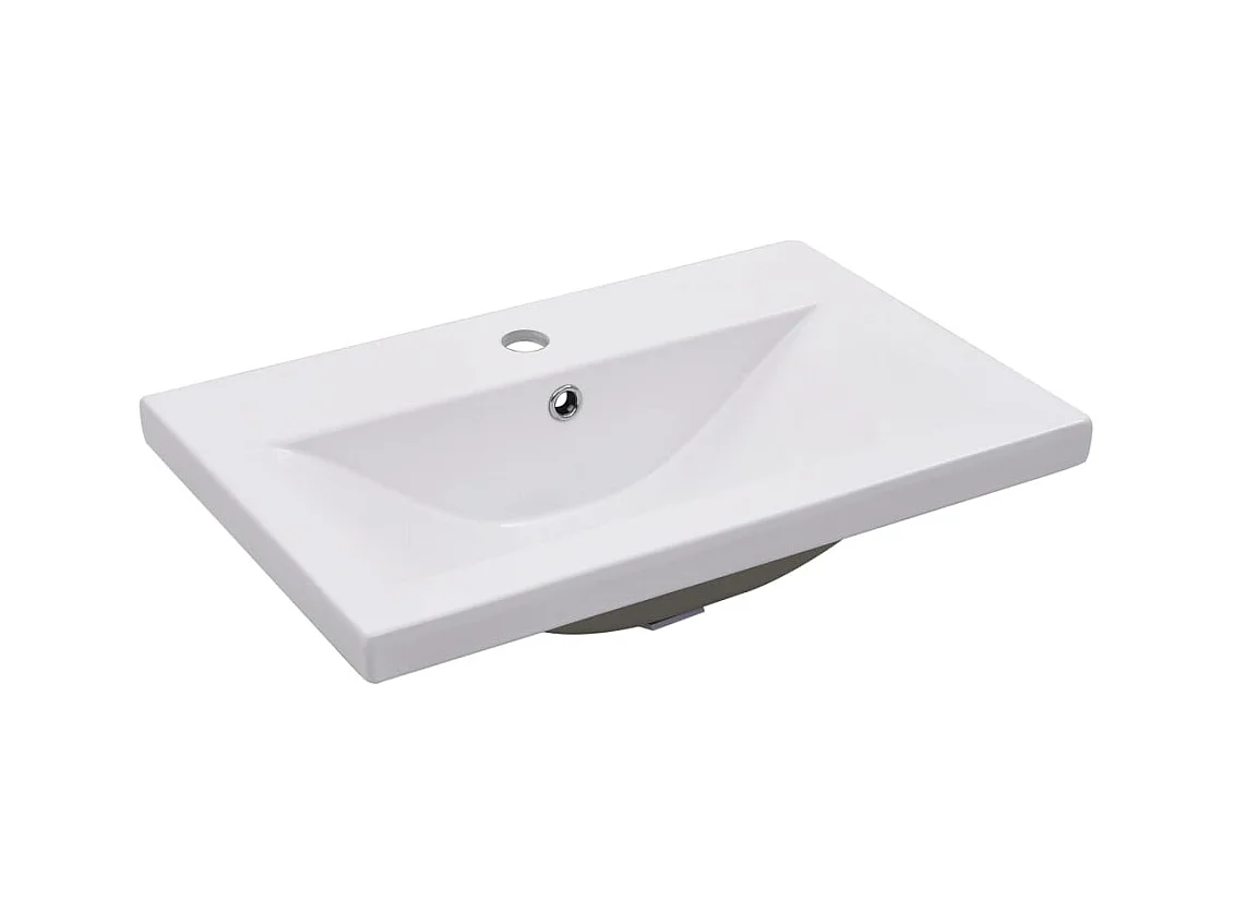 Lavabo salle de bain blanche 61 x 39.5 x 18.5 cm 02_0002643