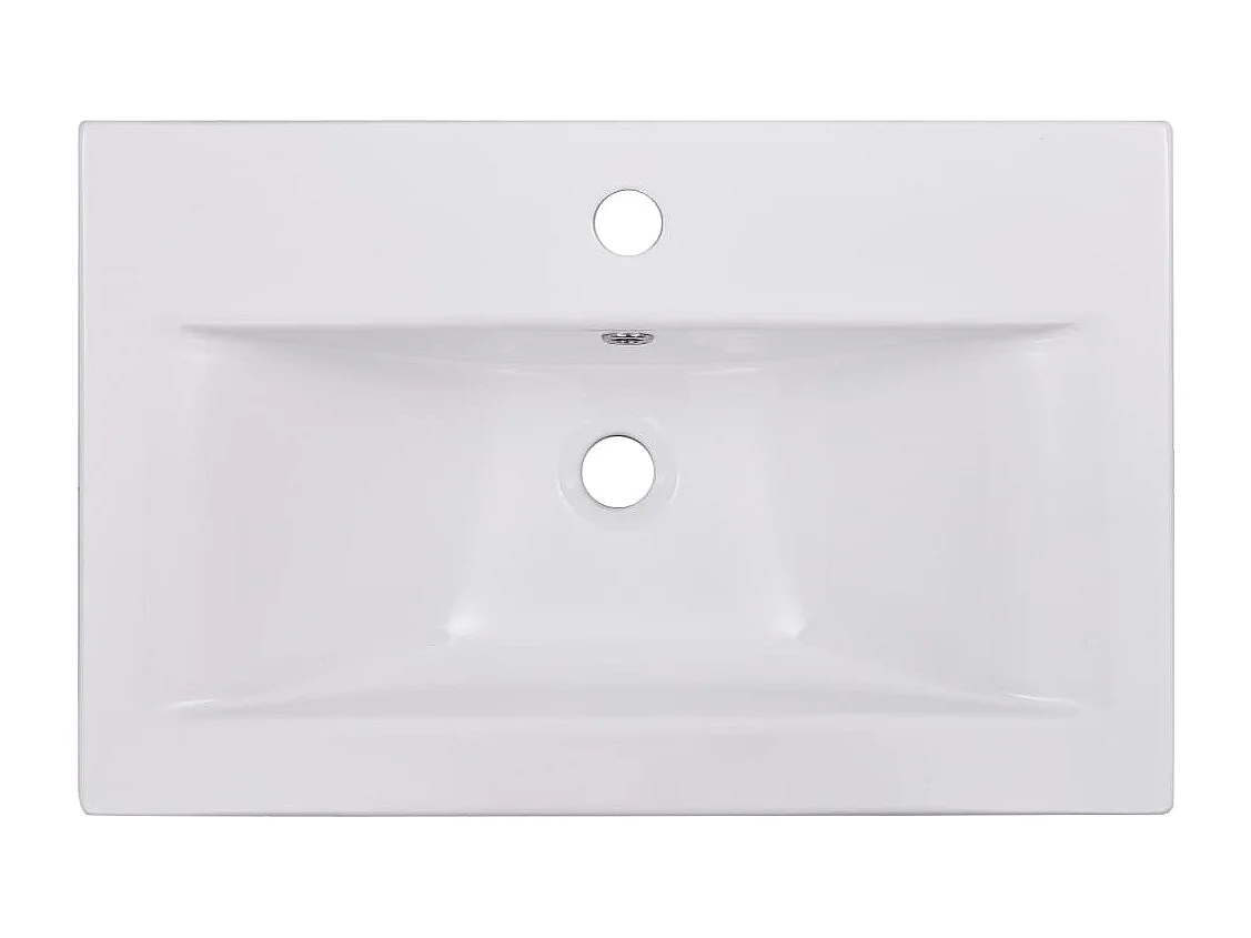 Lavabo salle de bain blanche 61 x 39.5 x 18.5 cm 02_0002643