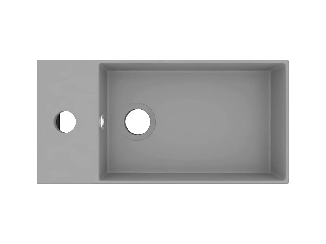 Lavabo de salle de grise 48 x 25 x 15 cm 02_0002735