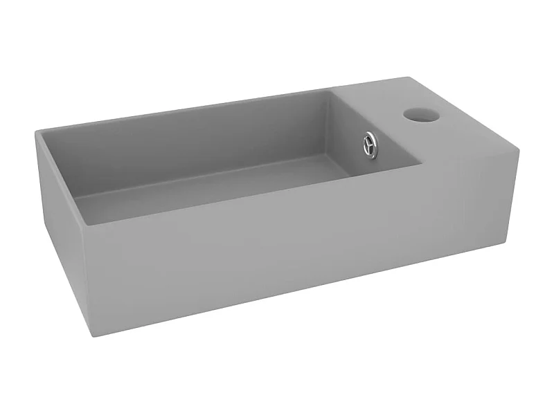 Lavabo de salle de grise 48 x 25 x 15 cm 02_0002735