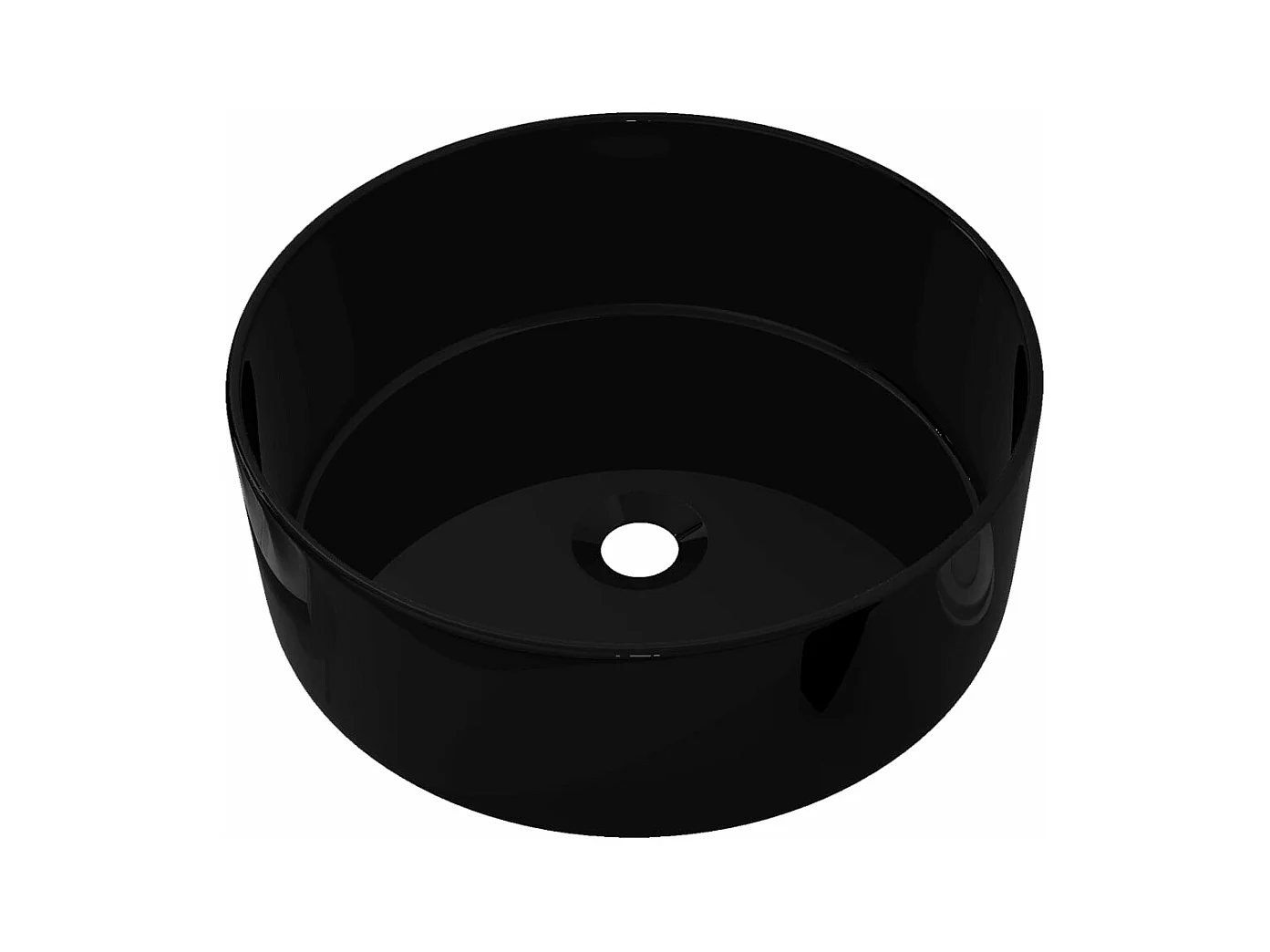 Lavabo rond 40x15 cm noire 40 x 40 x 15 cm 02_0002541