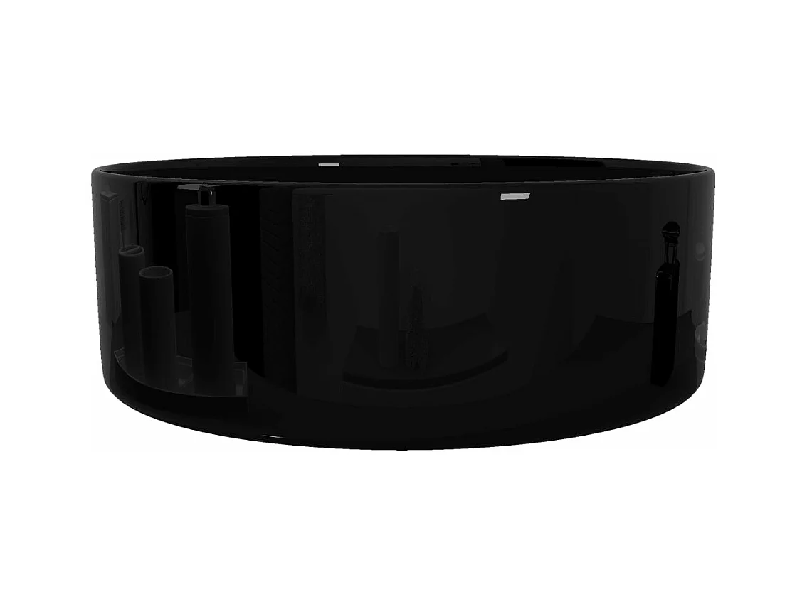 Lavabo rond 40x15 cm noire 40 x 40 x 15 cm 02_0002541