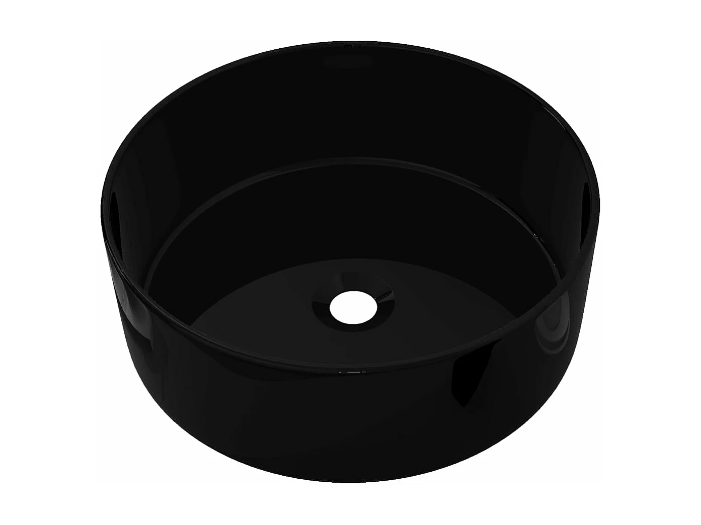Lavabo rond 40x15 cm noire 40 x 40 x 15 cm 02_0002541