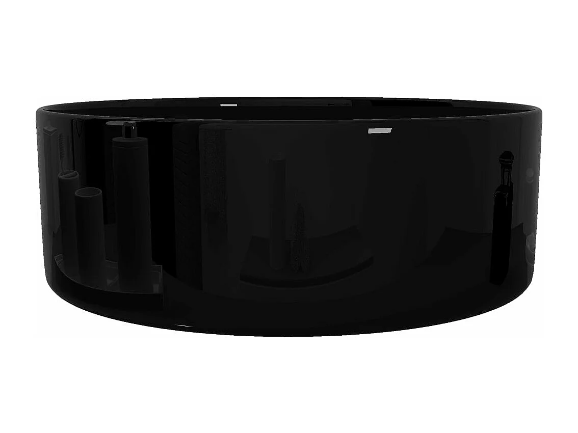 Lavabo rond 40x15 cm noire 40 x 40 x 15 cm 02_0002541