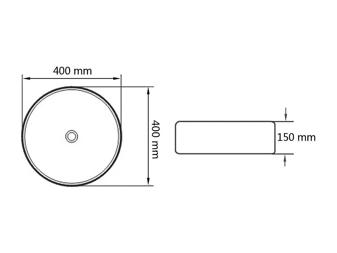 Lavabo rond 40x15 cm noire 40 x 40 x 15 cm 02_0002541
