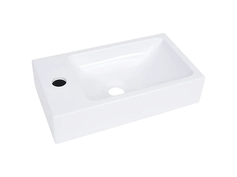 Lavabo salle de bain blanche 40 x 22 x 90 cm 02_0002654