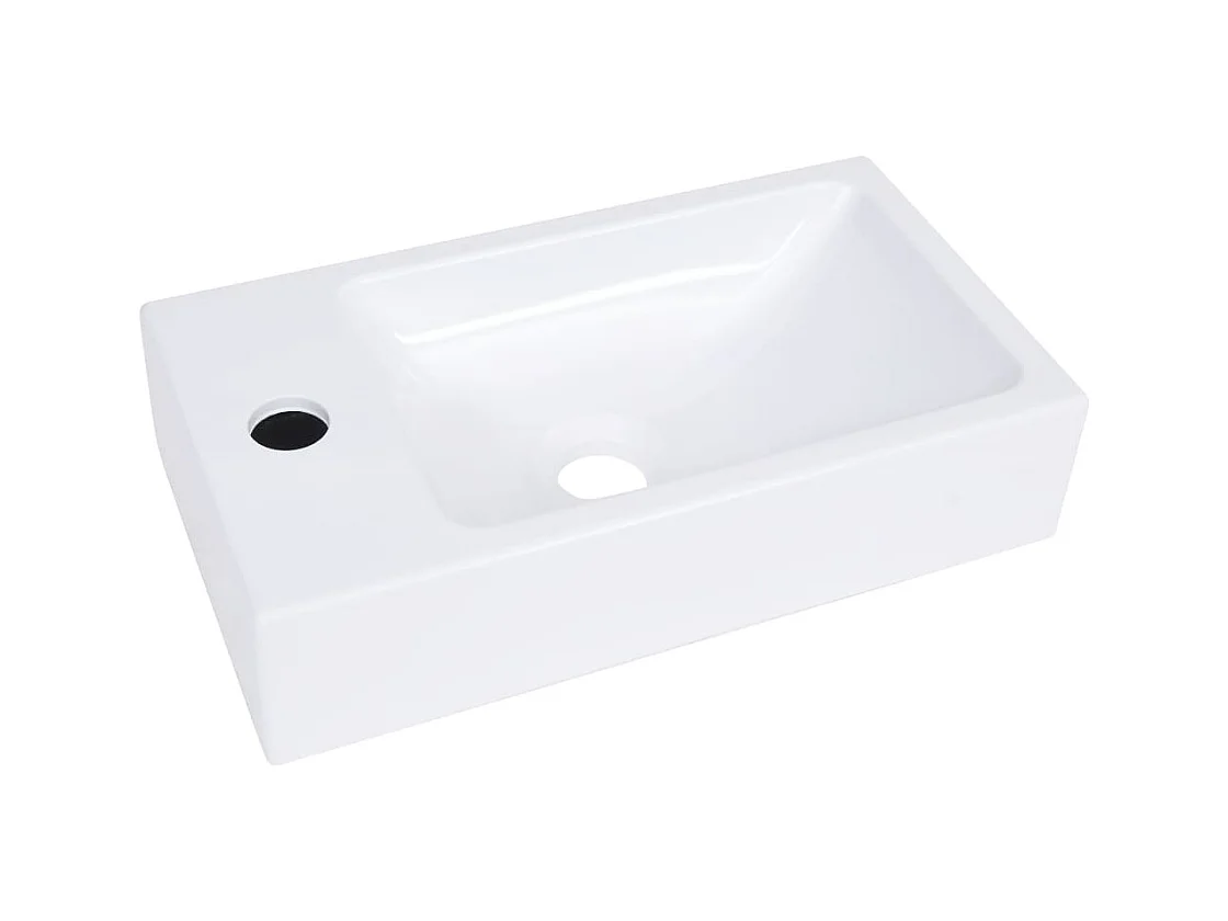 Lavabo salle de bain blanche 40 x 22 x 90 cm 02_0002654