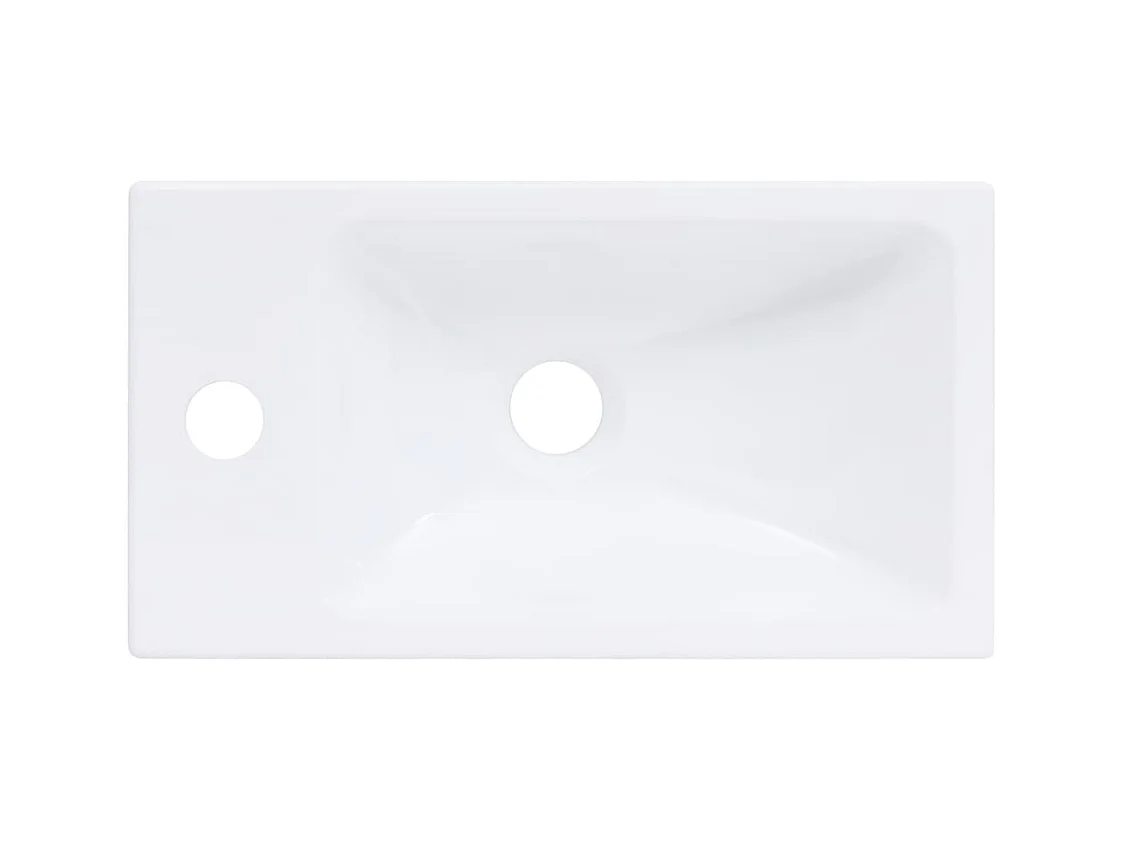 Lavabo salle de bain blanche 40 x 22 x 90 cm 02_0002654