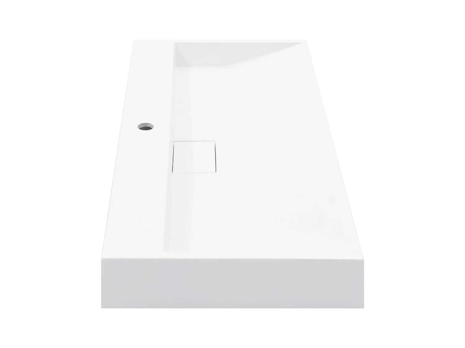 Lave-mains vasque lavabo à blanche 100 x 46 x 11 cm 02_0002635