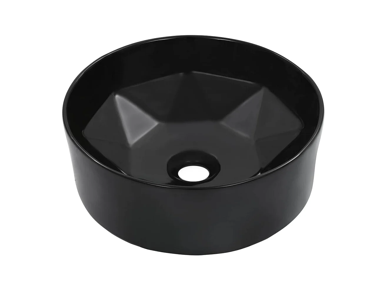 Lavabo lave-mains vasque à noire 36 x 36 x 14 cm 02_0002619