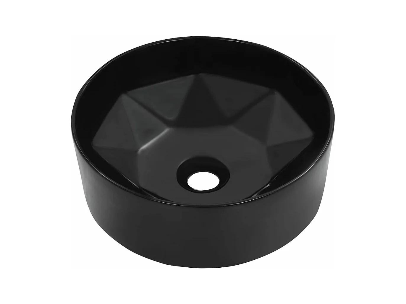 Lavabo lave-mains vasque à noire 36 x 36 x 14 cm 02_0002619