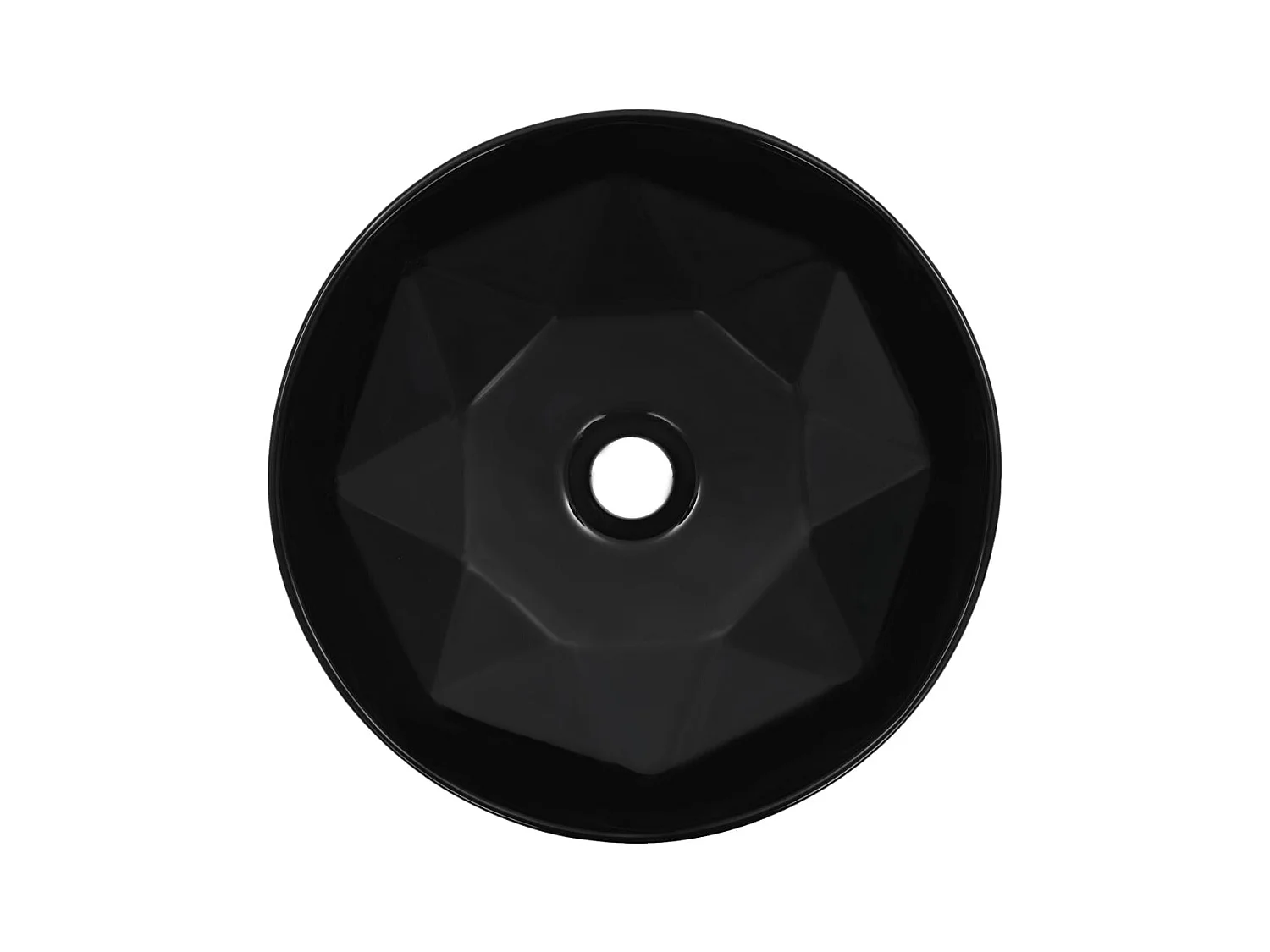 Lavabo lave-mains vasque à noire 36 x 36 x 14 cm 02_0002619