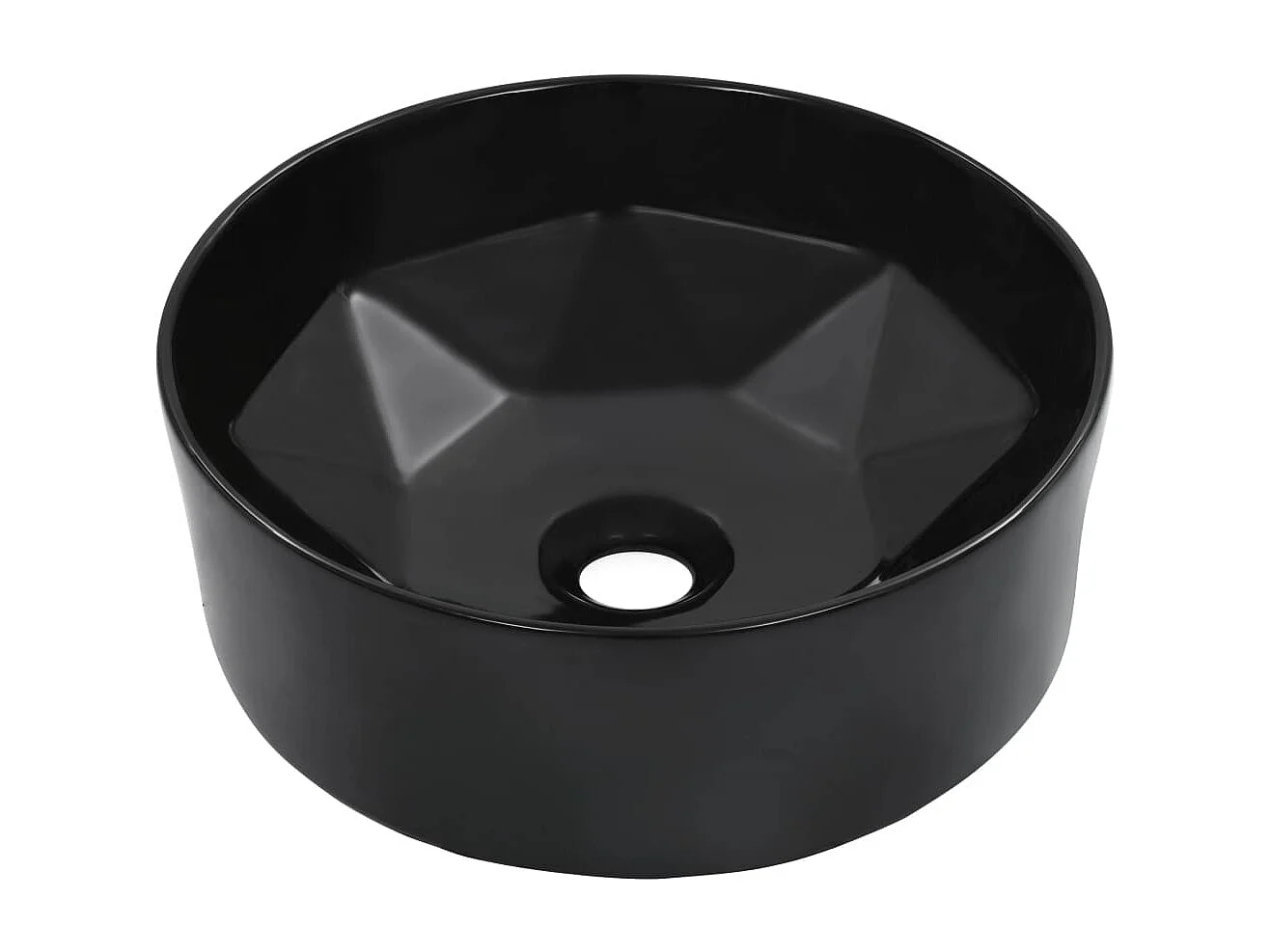 Lavabo lave-mains vasque à noire 36 x 36 x 14 cm 02_0002619