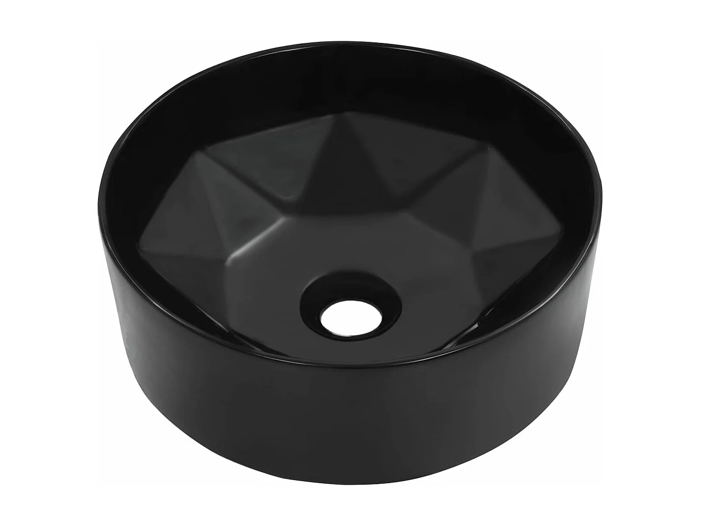 Lavabo lave-mains vasque à noire 36 x 36 x 14 cm 02_0002619