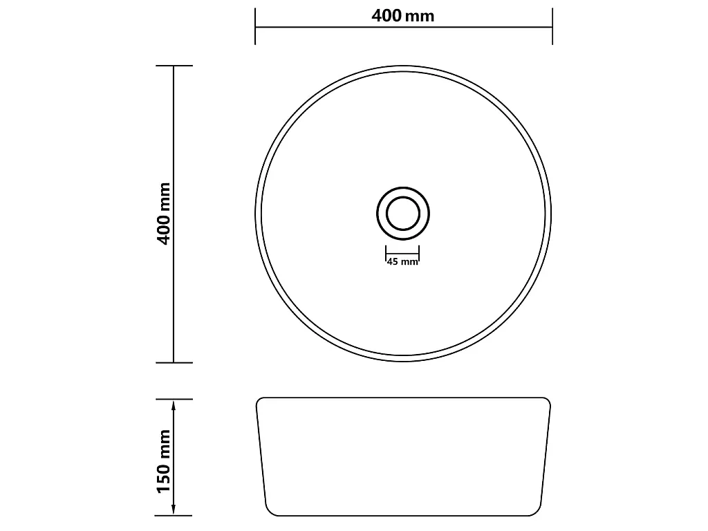 Lavabo rond de luxe 40 x 40 x 15 cm 02_0002752