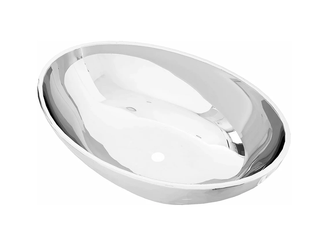 Lavabo vasque salle de argenté 40 x 33 x 13.5 cm 02_0002578