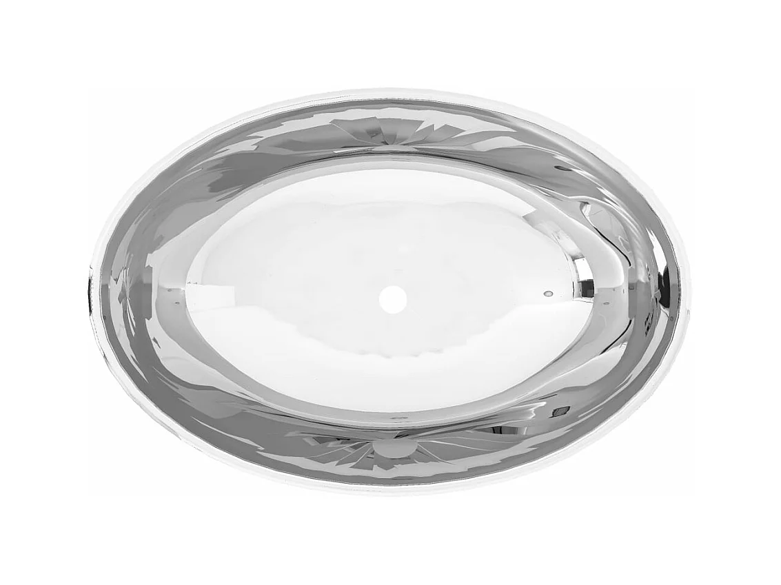 Lavabo vasque salle de argenté 40 x 33 x 13.5 cm 02_0002578