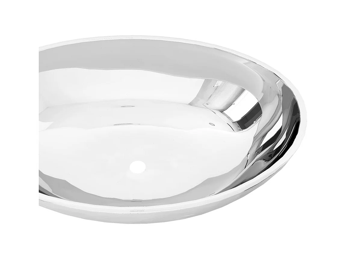 Lavabo vasque salle de argenté 40 x 33 x 13.5 cm 02_0002578