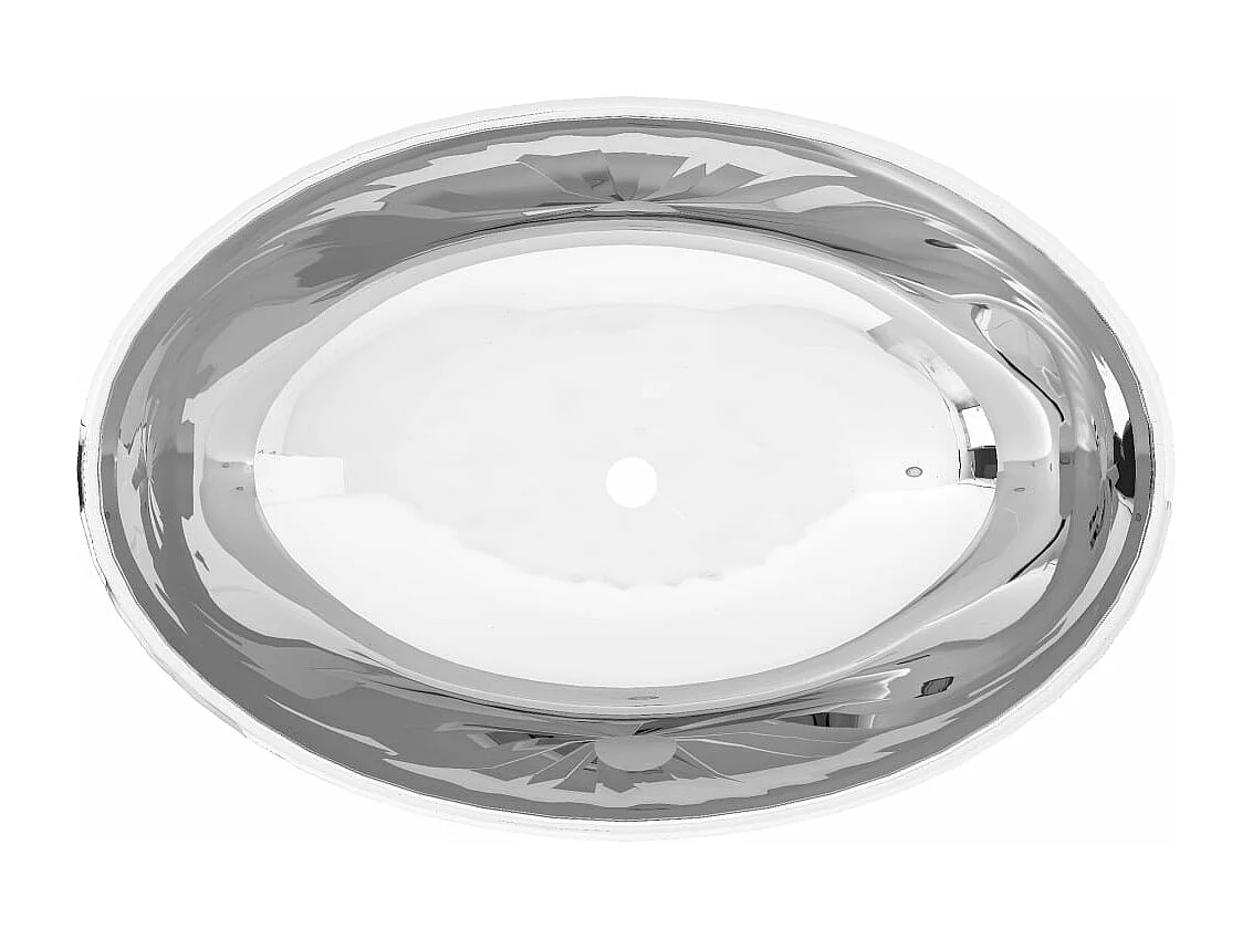 Lavabo vasque salle de argenté 40 x 33 x 13.5 cm 02_0002578