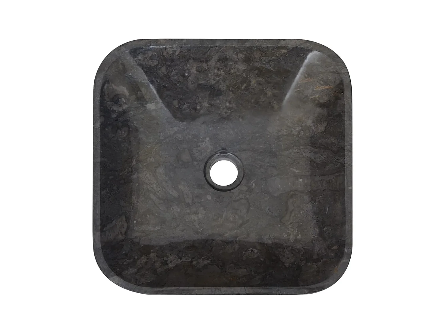 Lavabo de salle d'eau noire 40 x 40 x 10 cm 02_0002825