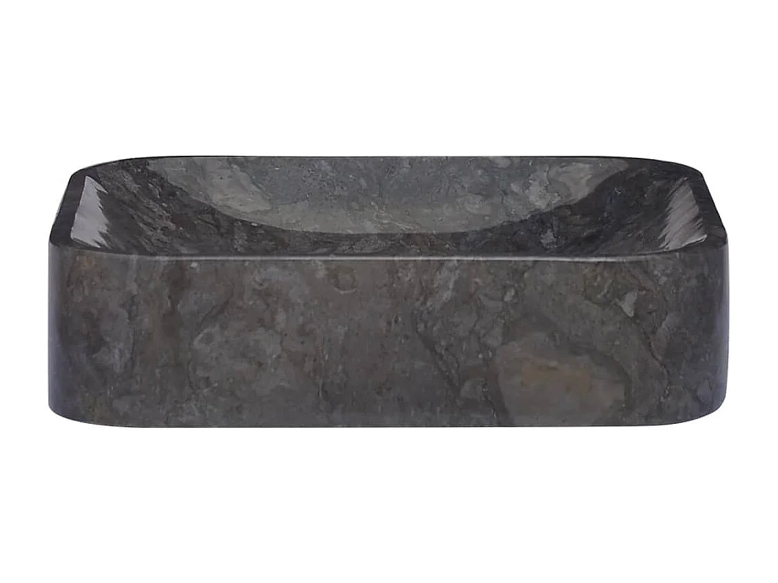 Lavabo de salle d'eau noire 40 x 40 x 10 cm 02_0002825