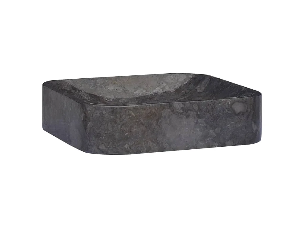 Lavabo de salle d'eau noire 40 x 40 x 10 cm 02_0002825