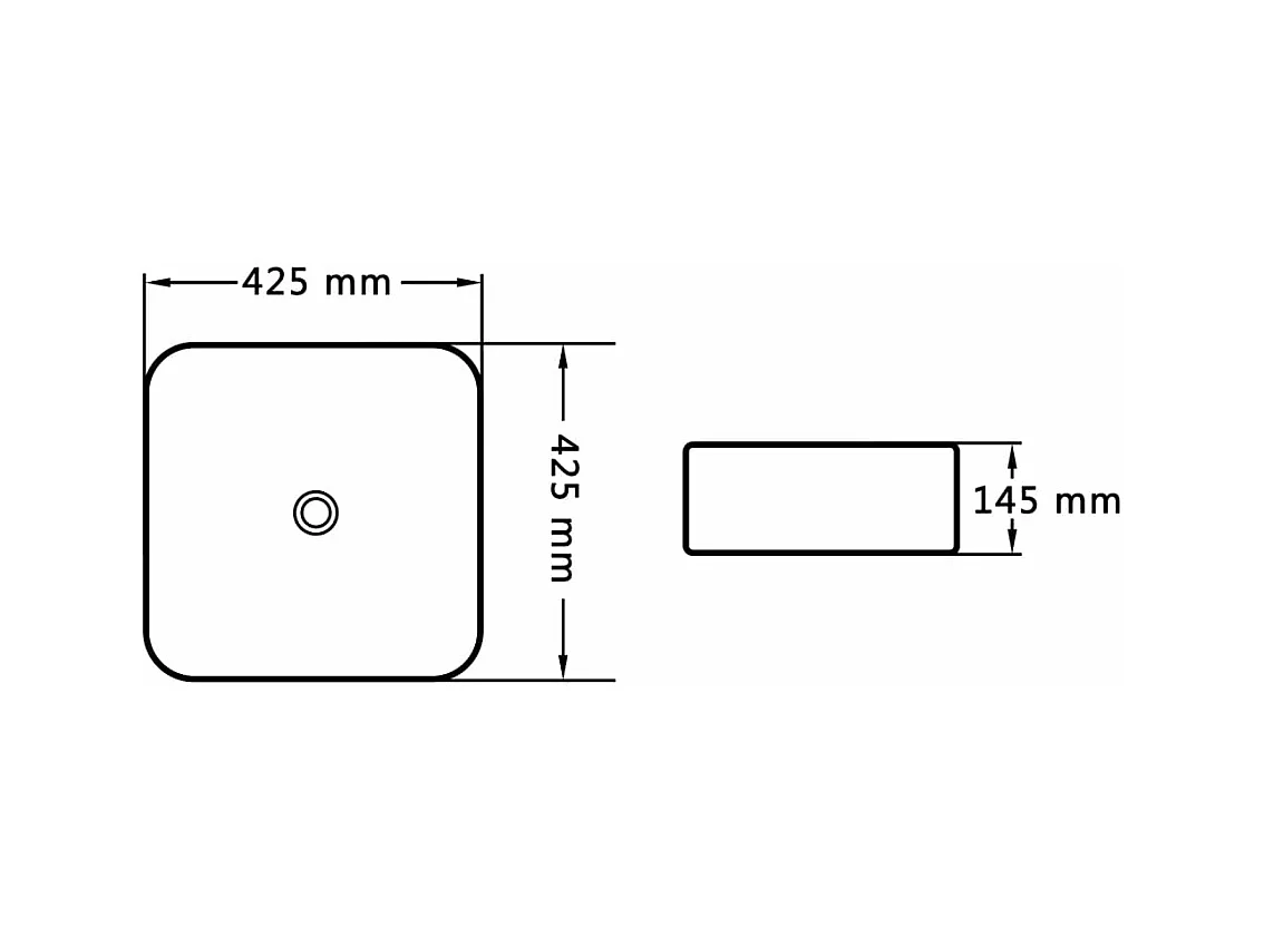 Lavatório lavatório de bancada montado banheiro interior chuveiro cabine de vaso sanitário casa 42,5 x 42,5 cm cerâmica branca 02_0002626