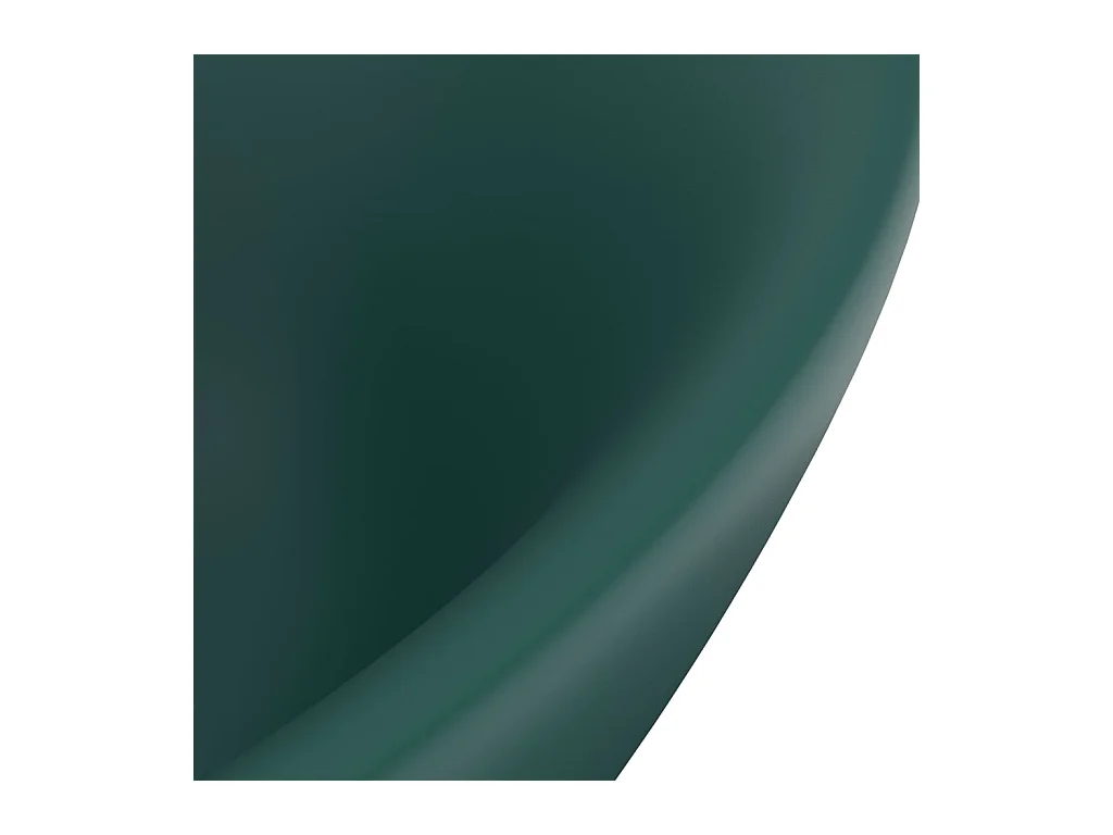 Lavabo ovale con troppopieno lavabo da appoggio lavabo da bagno vano cosmetico interno 585 x 39 cm ceramica verde scuro opaco 02_0002679