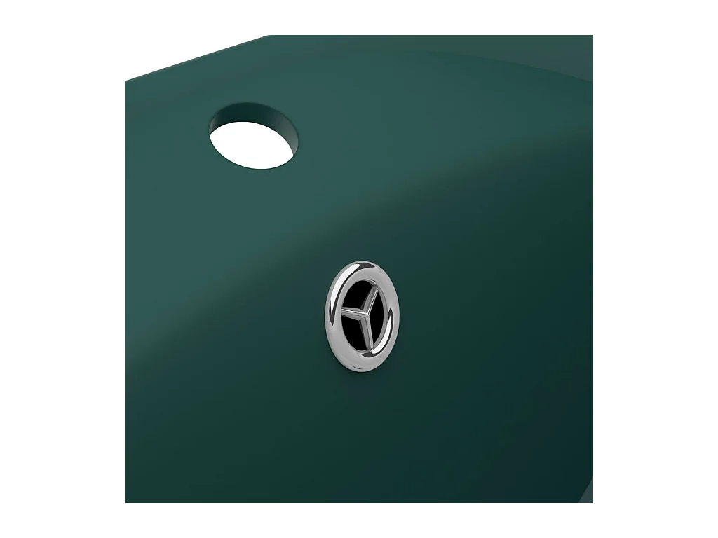 Lavabo ovale con troppopieno lavabo da appoggio lavabo da bagno vano cosmetico interno 585 x 39 cm ceramica verde scuro opaco 02_0002679