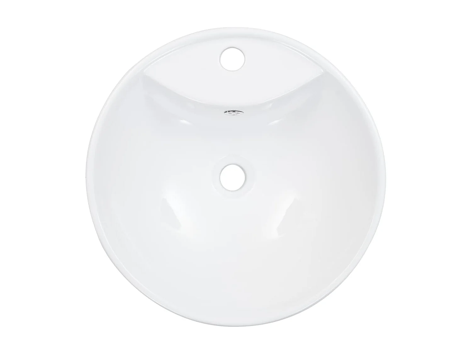 Lavabo bagno con troppopieno diametro 46,5 cm ceramica bianca 02_0002612