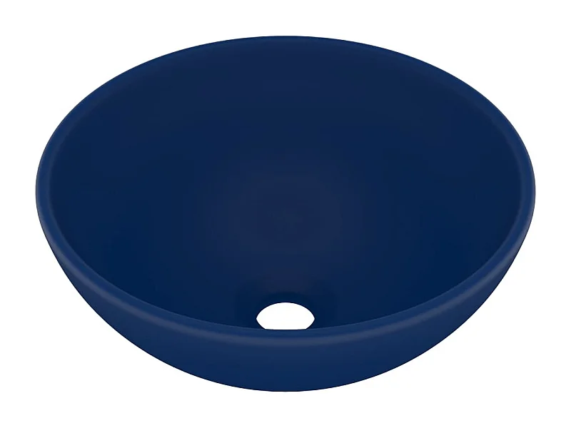 Pia redonda de luxo para banheiro, bancada, vaso sanitário, interior de sala cosmética, 32,5 x 14 cm, cerâmica azul escura fosca 02_0002710