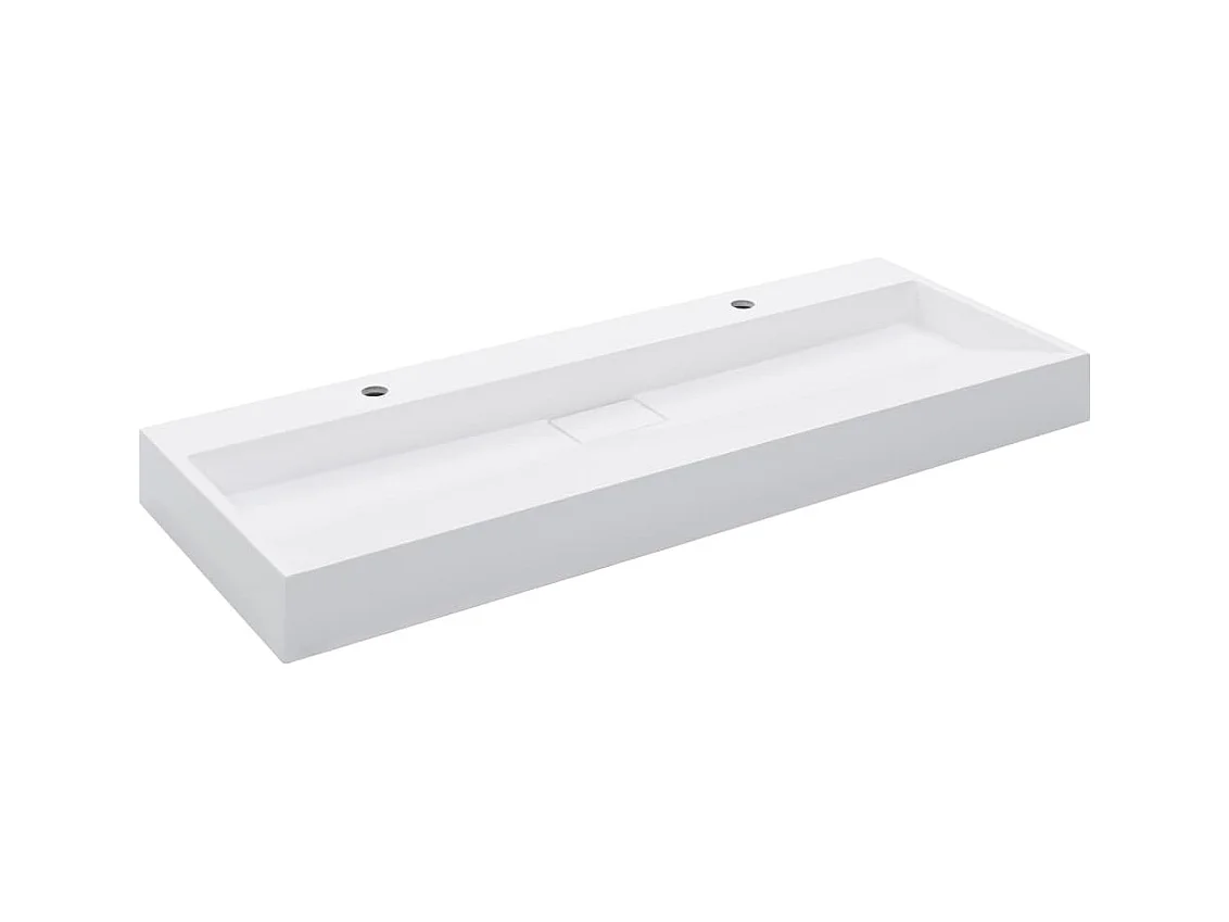 Lavabo salle de bain blanche 120 x 46 x 11 cm 02_0002637