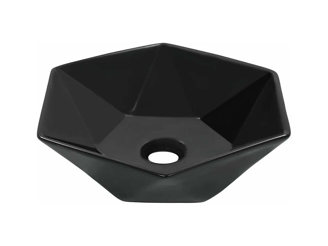 Lavabo lave-mains vasque à noire 41 x 36.5 x 12 cm 02_0002623