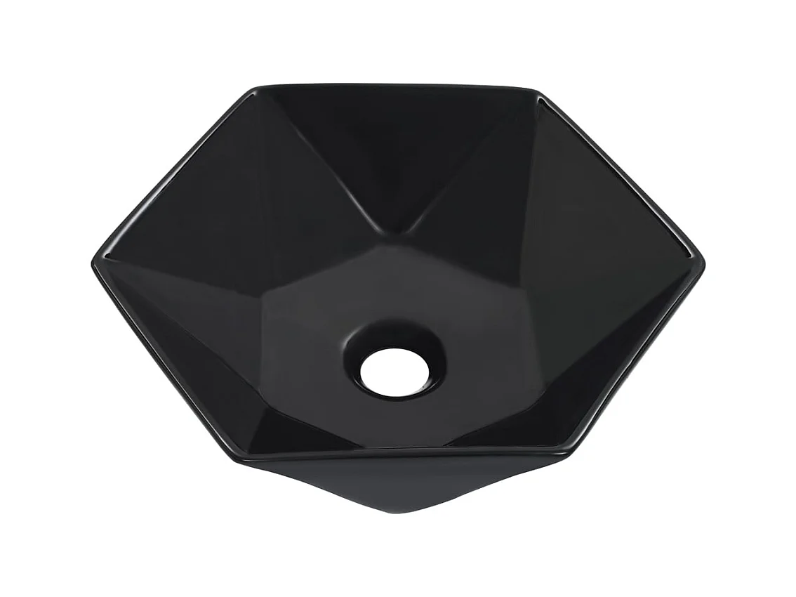 Lavabo lave-mains vasque à noire 41 x 36.5 x 12 cm 02_0002623