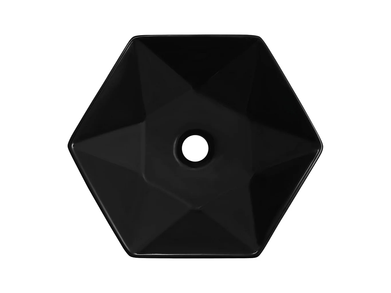 Lavabo lave-mains vasque à noire 41 x 36.5 x 12 cm 02_0002623