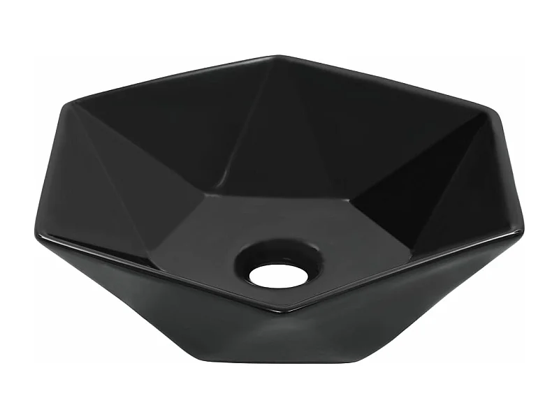 Lavabo lave-mains vasque à noire 41 x 36.5 x 12 cm 02_0002623