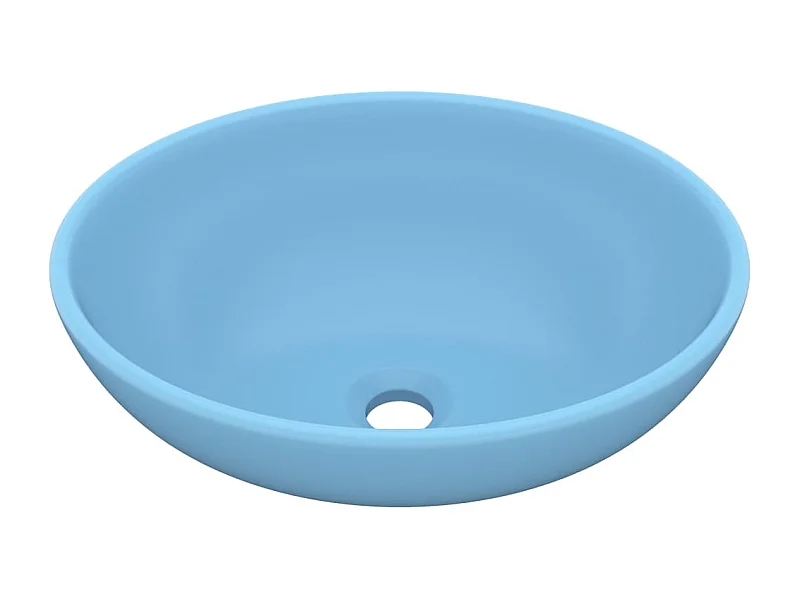 Lavatório oval de luxo com diâmetro de 40 cm em cerâmica azul clara fosca 02_0002665