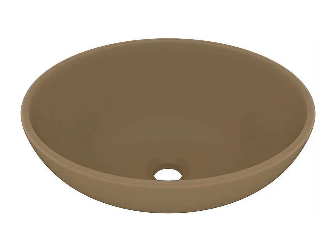 Lavabo ovale de luxe crème 40 x 33 x 13.5 cm 02_0002672