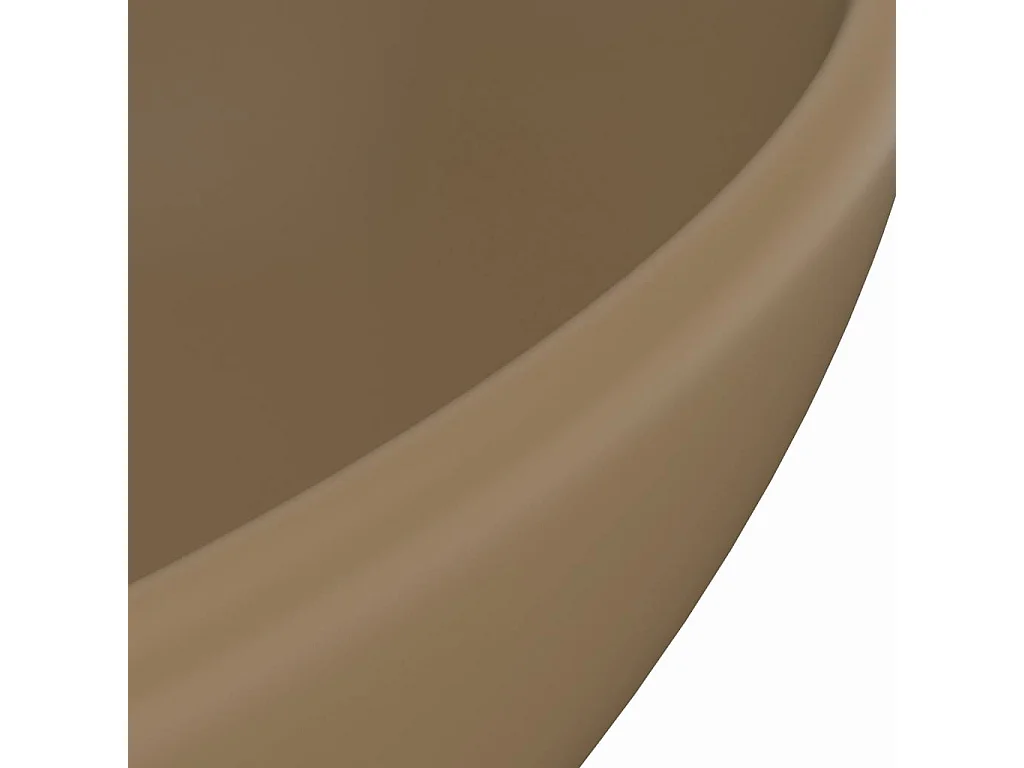 Lavabo ovale de luxe crème 40 x 33 x 13.5 cm 02_0002672