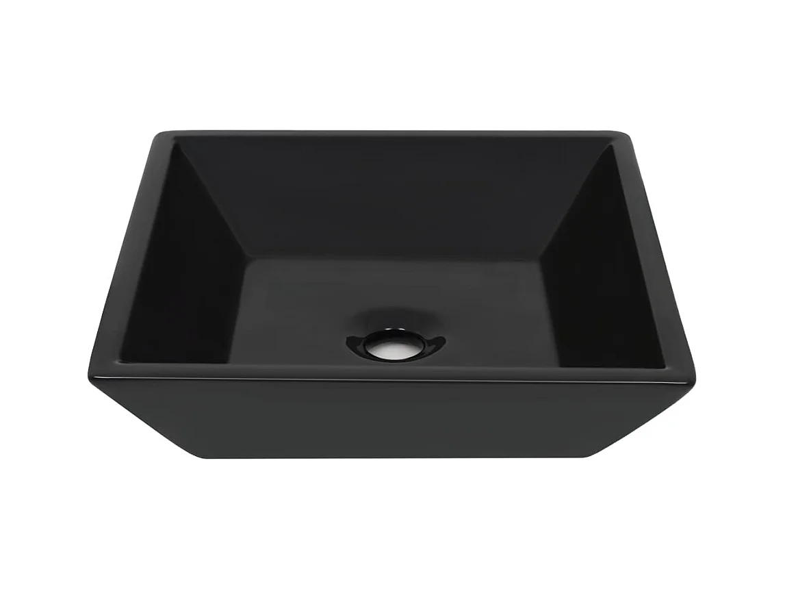 Lavabo salle de bain noire 41.5 x 41.5 x 12 cm 02_0002543