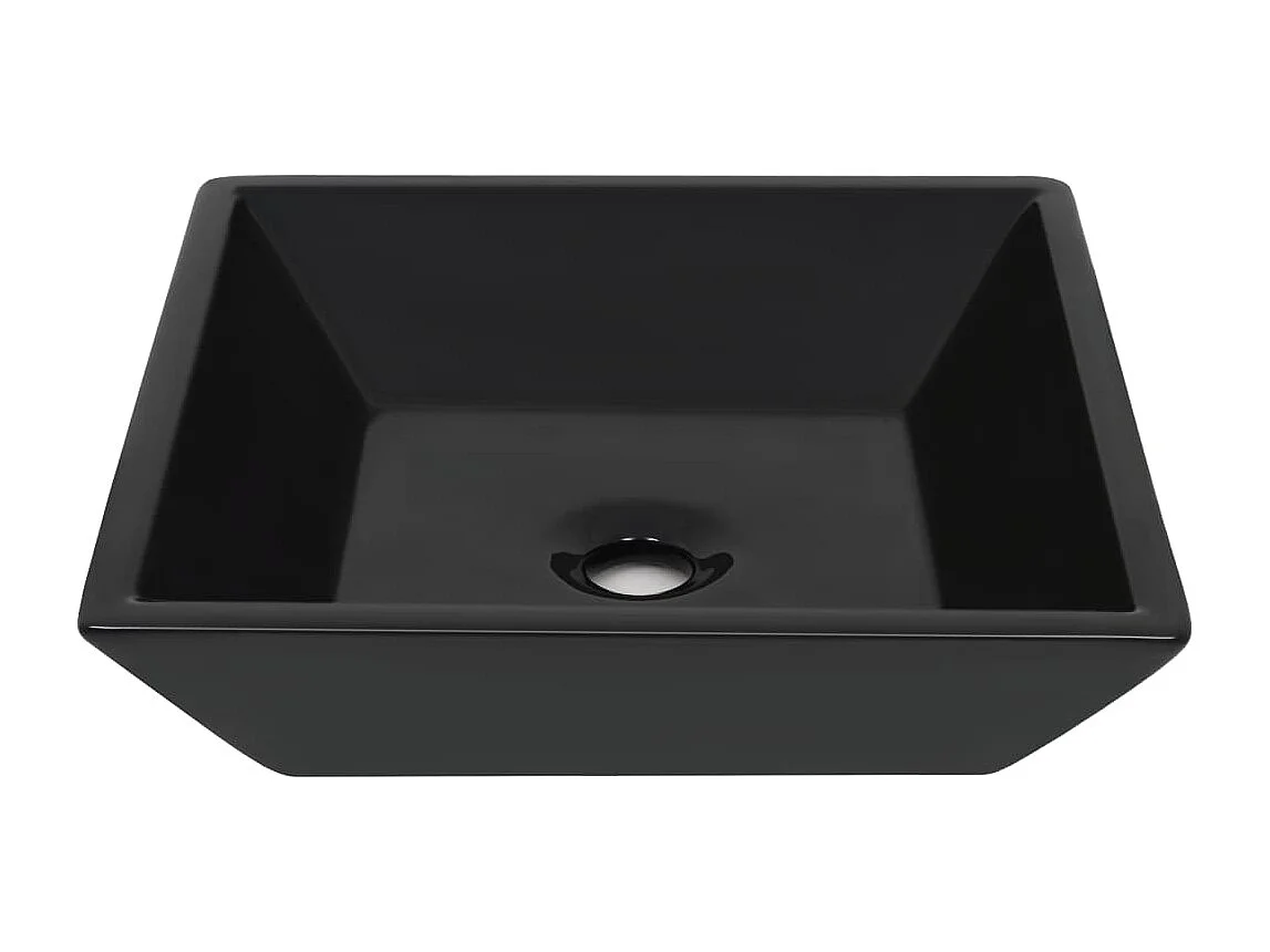 Lavabo bagno quadrato 41,5 x 41,5 cm ceramica nera 02_0002543