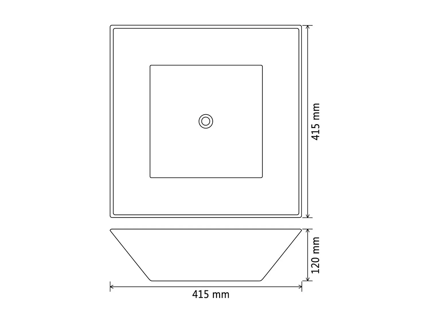 Lavabo bagno quadrato 41,5 x 41,5 cm ceramica nera 02_0002543